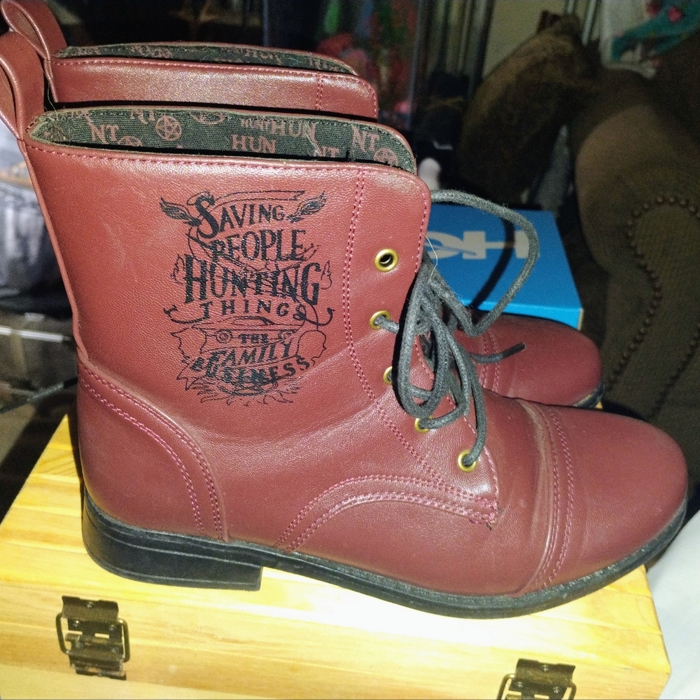 Supernatural Red ankle Boots